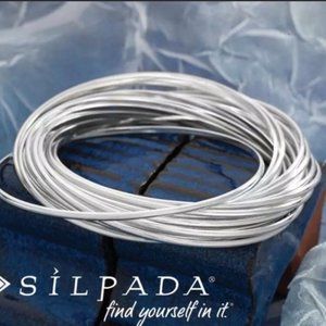 Silpada Sterling Silver 21 Bangle Salute Bracelet